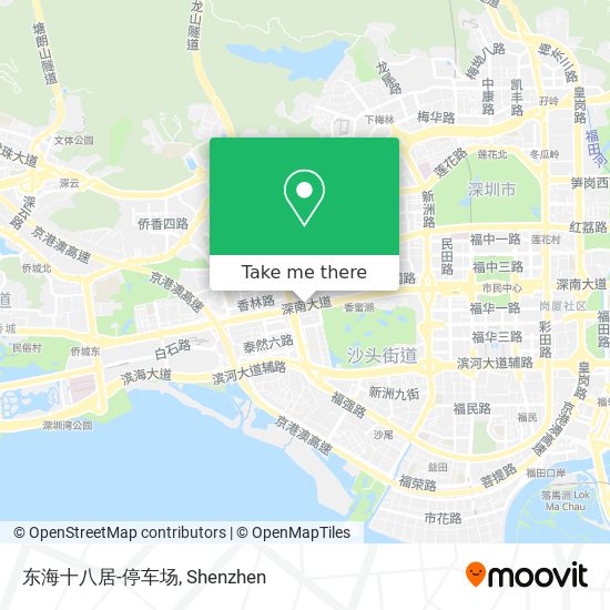 东海十八居-停车场 map