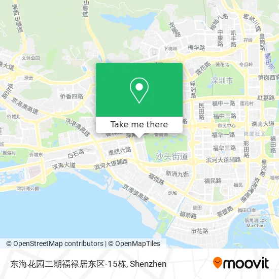 东海花园二期福禄居东区-15栋 map