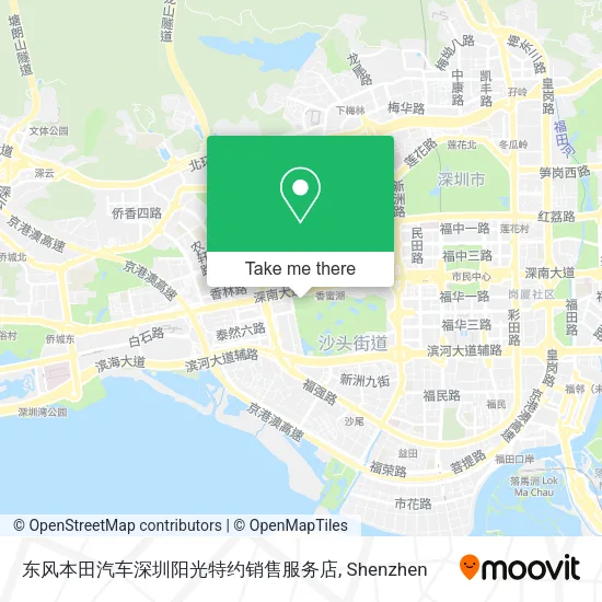 东风本田汽车深圳阳光特约销售服务店 map