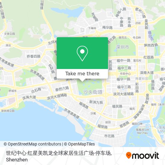世纪中心·红星美凯龙全球家居生活广场-停车场 map