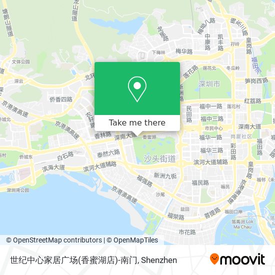 世纪中心家居广场(香蜜湖店)-南门 map