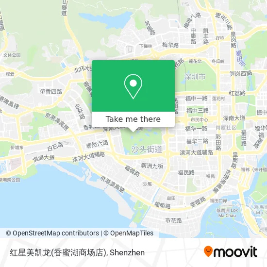 红星美凯龙(香蜜湖商场店) map