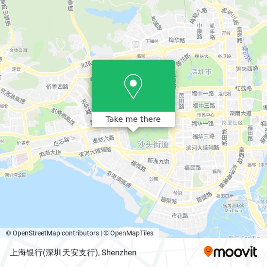 上海银行(深圳天安支行) map
