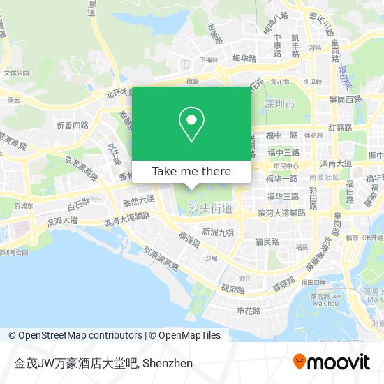 金茂JW万豪酒店大堂吧 map