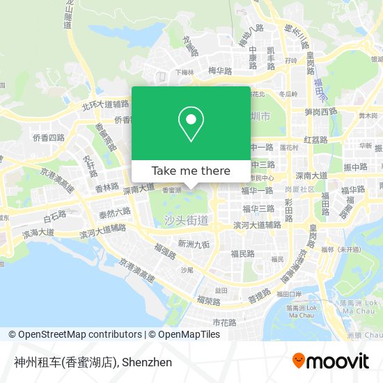 神州租车(香蜜湖店) map