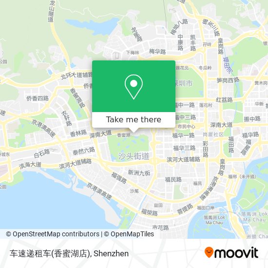 车速递租车(香蜜湖店) map
