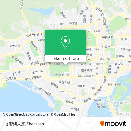 香蜜湖大厦 map