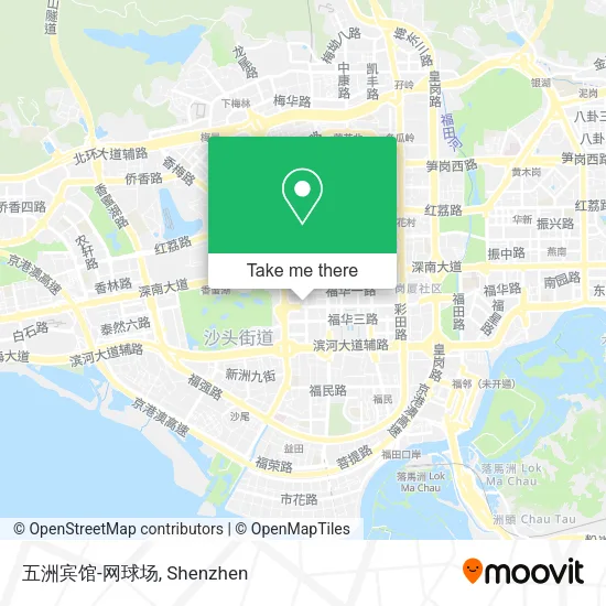 五洲宾馆-网球场 map
