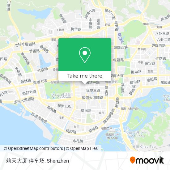 航天大厦-停车场 map