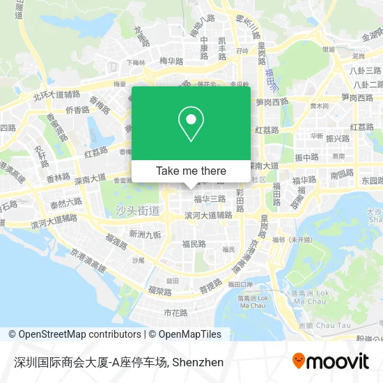 深圳国际商会大厦-A座停车场 map