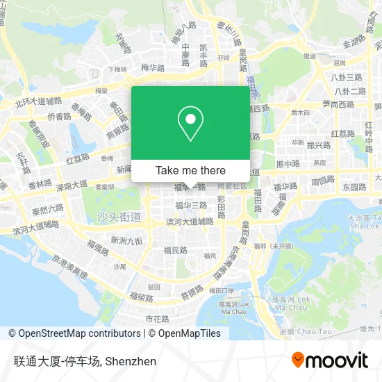 联通大厦-停车场 map