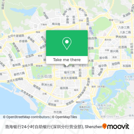 渤海银行24小时自助银行(深圳分行营业部) map