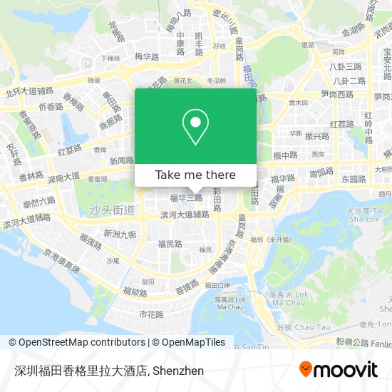 深圳福田香格里拉大酒店 map