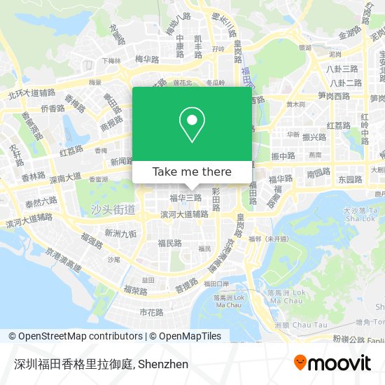 深圳福田香格里拉御庭 map