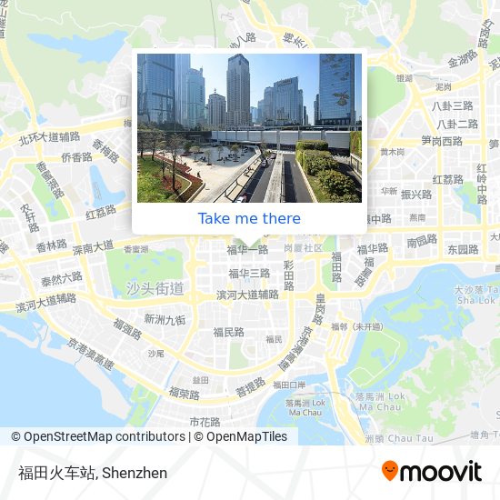 福田火车站 map
