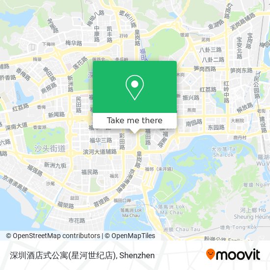 深圳酒店式公寓(星河世纪店) map