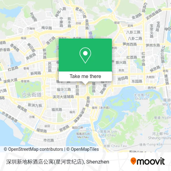 深圳新地标酒店公寓(星河世纪店) map