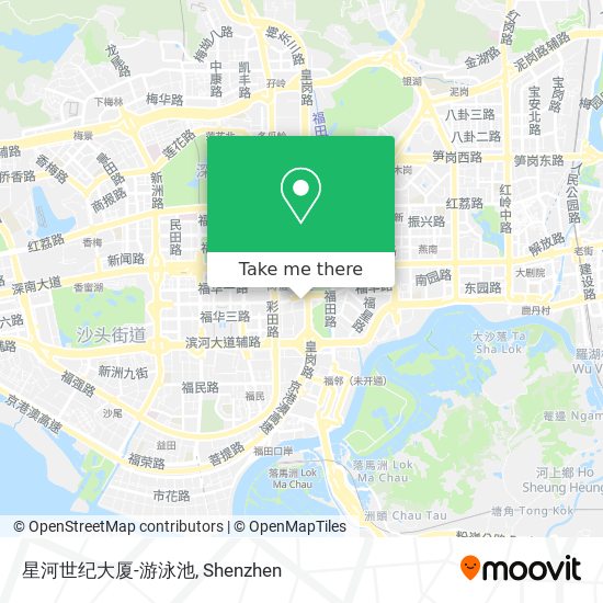 星河世纪大厦-游泳池 map