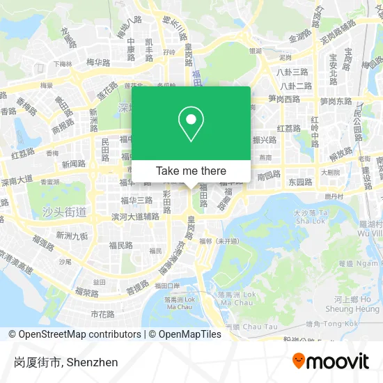 岗厦街市 map