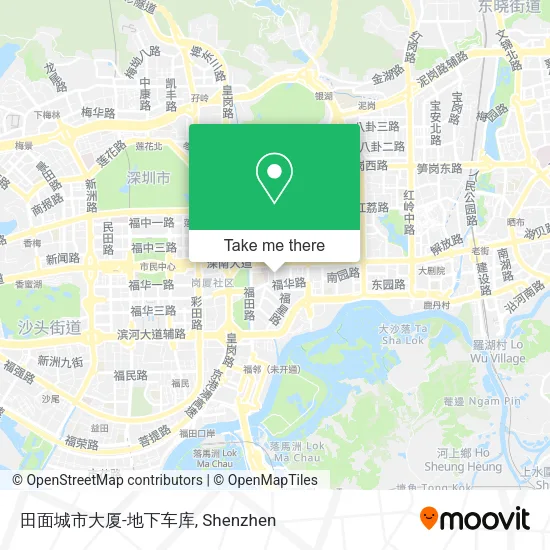 田面城市大厦-地下车库 map