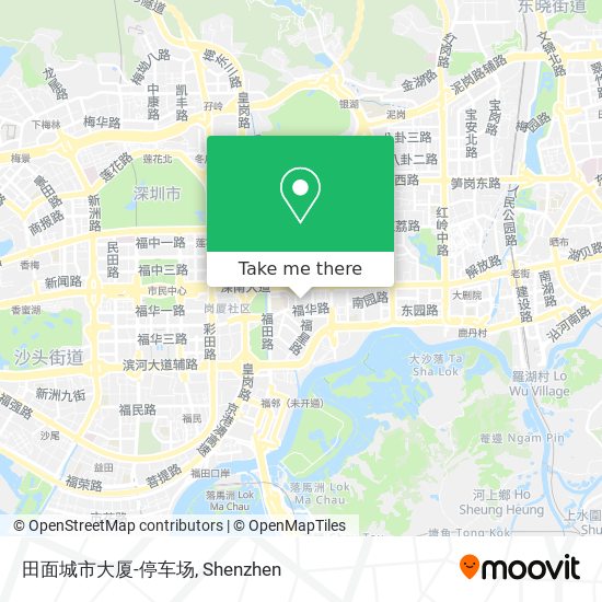 田面城市大厦-停车场 map