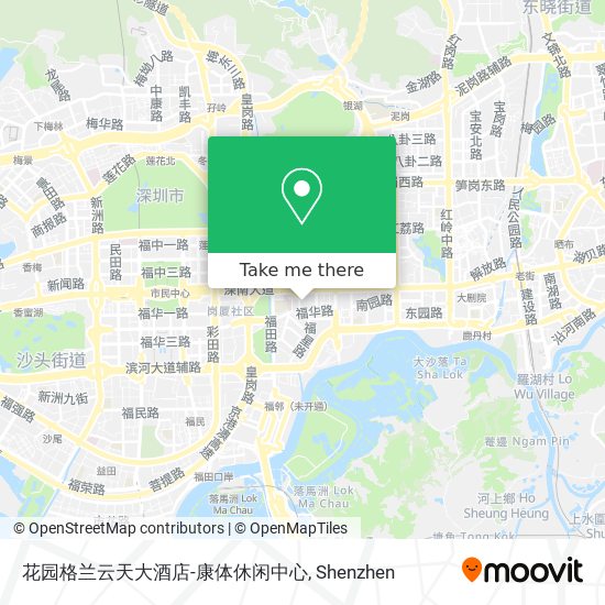 花园格兰云天大酒店-康体休闲中心 map