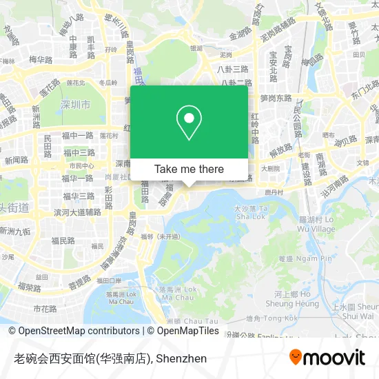老碗会西安面馆(华强南店) map