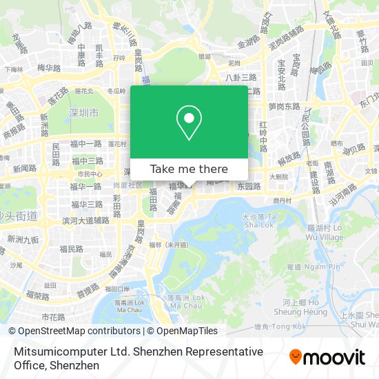 Mitsumicomputer Ltd. Shenzhen Representative Office map