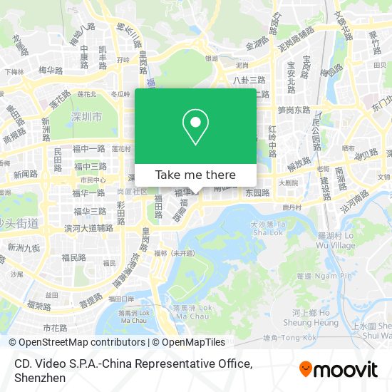 CD. Video S.P.A.-China Representative Office map