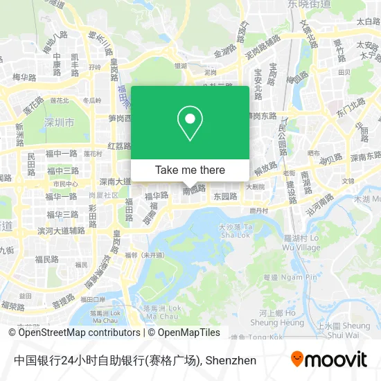 中国银行24小时自助银行(赛格广场) map