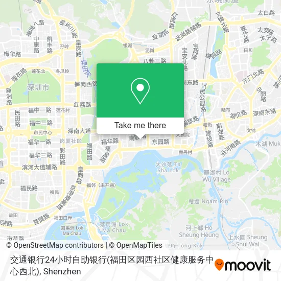交通银行24小时自助银行(福田区园西社区健康服务中心西北) map