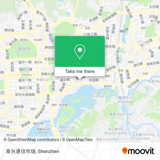 泰兴通信市场 map
