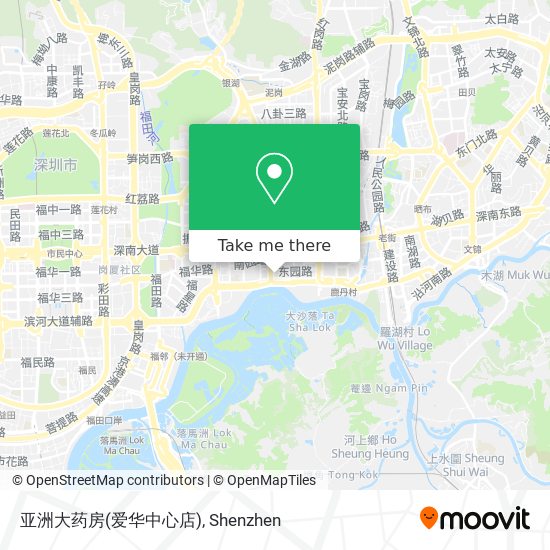 亚洲大药房(爱华中心店) map