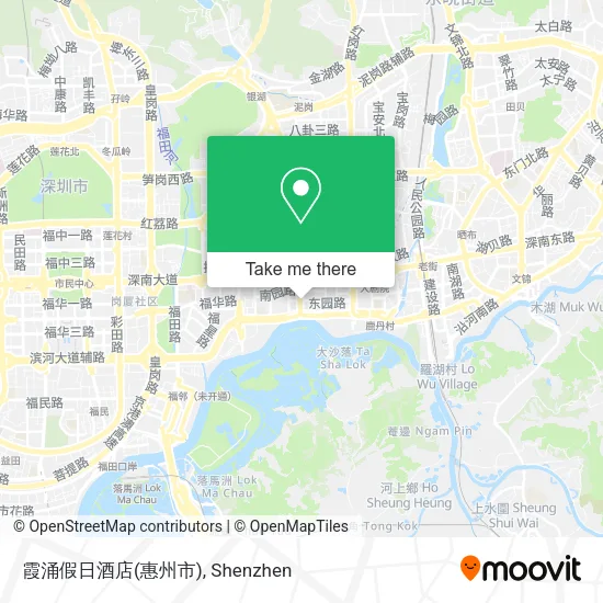 霞涌假日酒店(惠州市) map