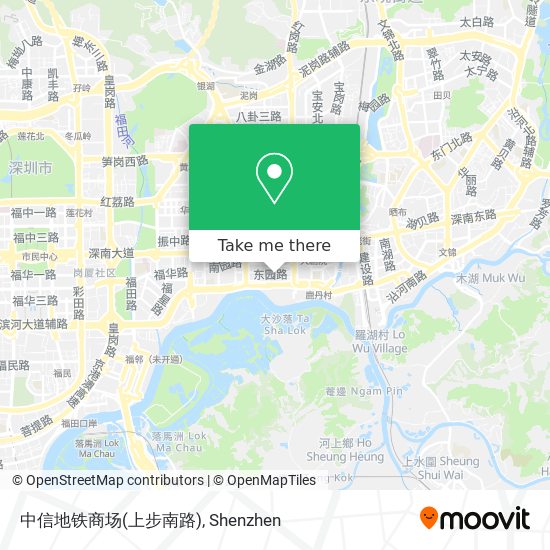 中信地铁商场(上步南路) map