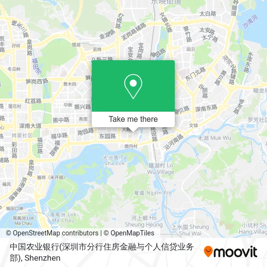 中国农业银行(深圳市分行住房金融与个人信贷业务部) map