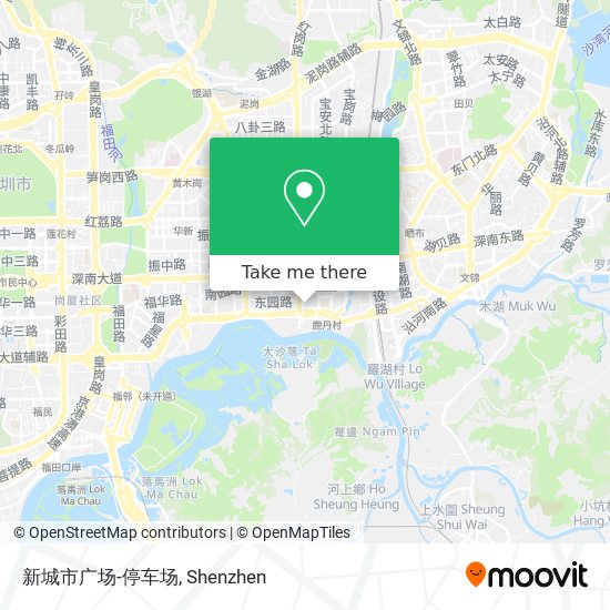 新城市广场-停车场 map