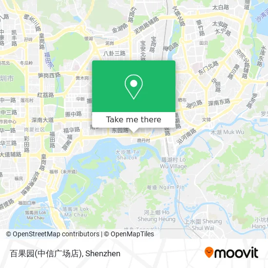 百果园(中信广场店) map