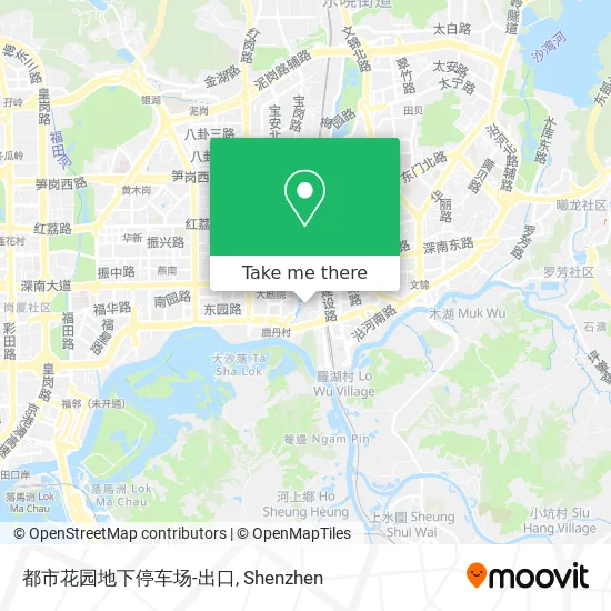 都市花园地下停车场-出口 map
