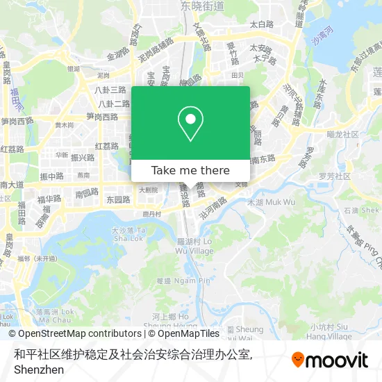 和平社区维护稳定及社会治安综合治理办公室 map