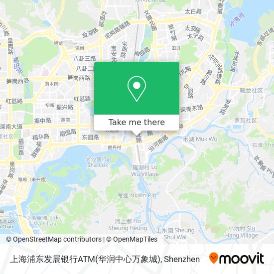 上海浦东发展银行ATM(华润中心万象城) map