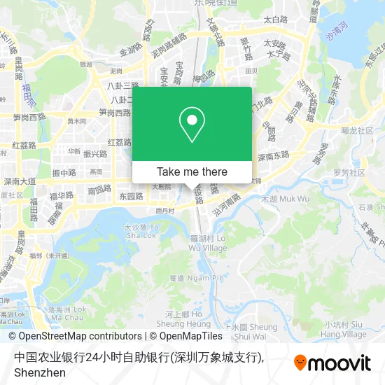 中国农业银行24小时自助银行(深圳万象城支行) map