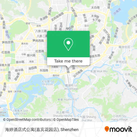 海婷酒店式公寓(嘉宾花园店) map
