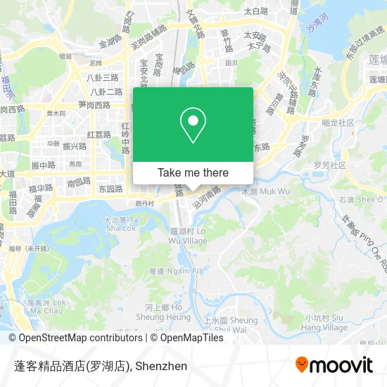 蓬客精品酒店(罗湖店) map