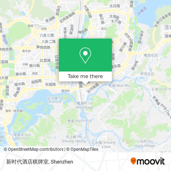 新时代酒店棋牌室 map