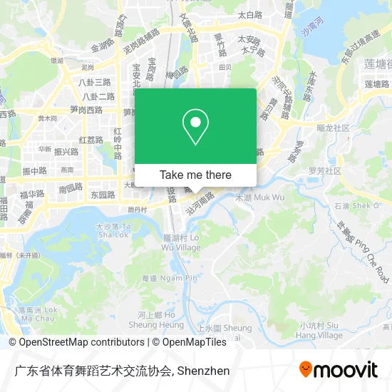 广东省体育舞蹈艺术交流协会 map