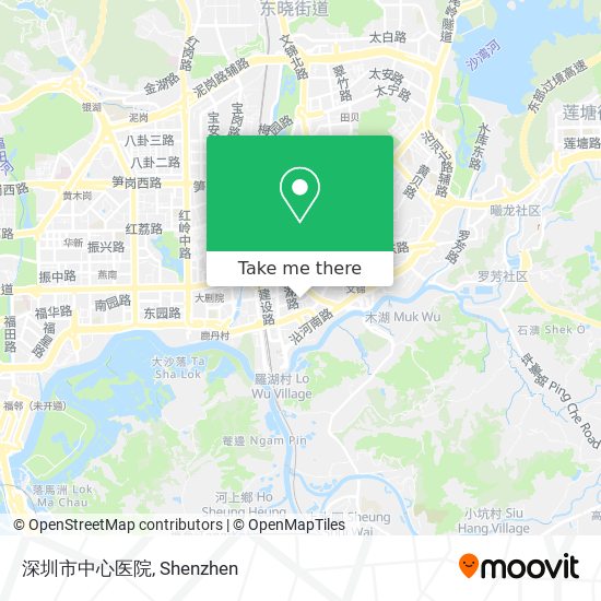 深圳市中心医院 map