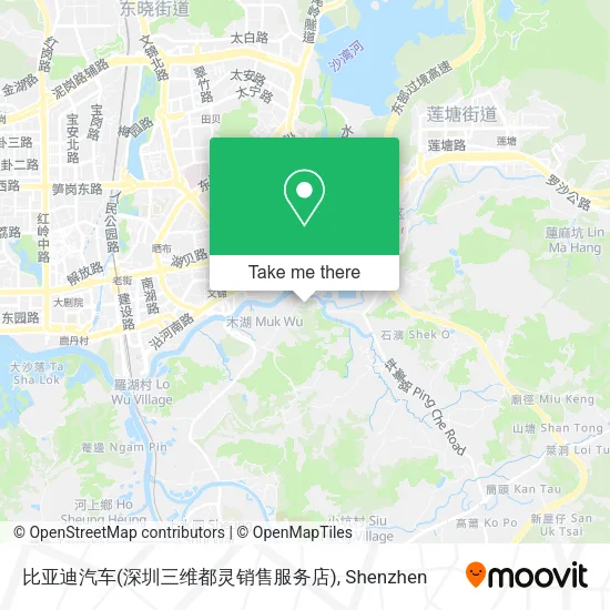 比亚迪汽车(深圳三维都灵销售服务店) map