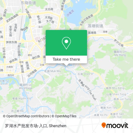 罗湖水产批发市场-入口 map