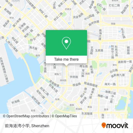 前海港湾小学 map